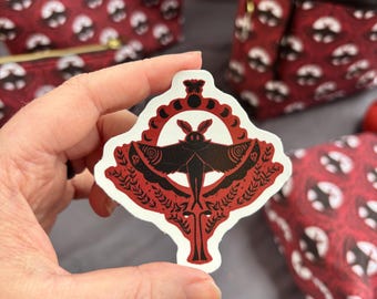 Mothman Sticker | cryptid gothic wallpaper sticker