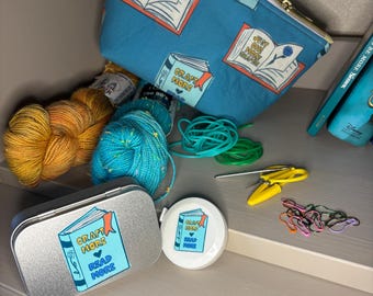 Bookish Notions Tin: Knitting, Crochet, Sewing Accessories