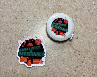 Creativity is Resistance Sticker | Supports Immigration in Minnesota
