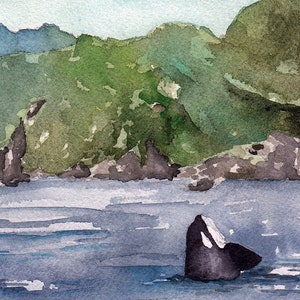 Art Print - Orcas in the Sound