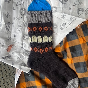 PATTERN PDF: Winchester Mystery Socks knitting pattern | Halloween Spooky knitting | Ghost Colorwork Pattern