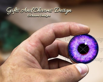 Glass Eyes, Blythe Eye Chips, Dragon Eyes, Fantasy Eyes, Steampunk, Cat Eyes, Human Eyes, Handmade, Glass Round Dome Cabochons H008