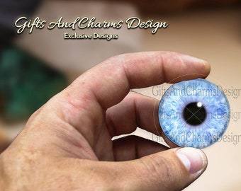 Glass Eyes, Blythe Eye Chips, Dragon Eyes, Fantasy Eyes, Steampunk, Cat Eyes, Human Eyes, Handmade, Glass Round Dome Cabochons H013