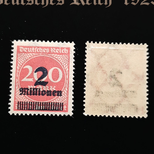 Rare German Empire Stamp - Deutsches Reich - 1923 - 2 Millions mark - MI309 - Unused - Weimar Republic -