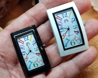 Ébauche de montre - "Arc-en-ciel" - quartz, neuve, couleur blanc ou noir, bricolage, ébauches de montre amateurs de bijoux - montre-bracelet sans bracelet