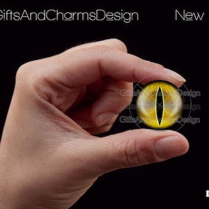 Glass Eyes, Dragon Eyes, Fantasy Eyes, Steampunk, Reptilian Eyes, Cat eyes, Human Eyes, Handmade, High Quality, High-end Cabochons DE349