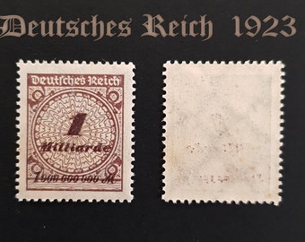 German Empire Stamp - Deutsches Reich - 1923 - 1 Milliarde marks - MI325 - Unused - Weimar Republic - Rare