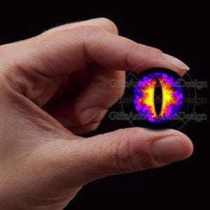Glass Eyes, Dragon Eyes, Fantasy Eyes, Steampunk, Reptilian Eyes, Cat eyes, Human Eyes, Handmade, High Quality, High-end Cabochons DE271