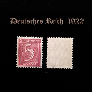 Deutsches Reich 1922 -  5 Mark - MI177 - Ungebraucht - Weimarer Republik