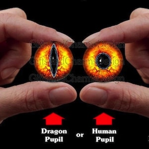 Glass Eyes, Dragon Eyes, Fantasy Eyes, Steampunk, Reptilian Eyes, Cat eyes, Human Eyes, Handmade, High Quality, High-end Cabochons DE220