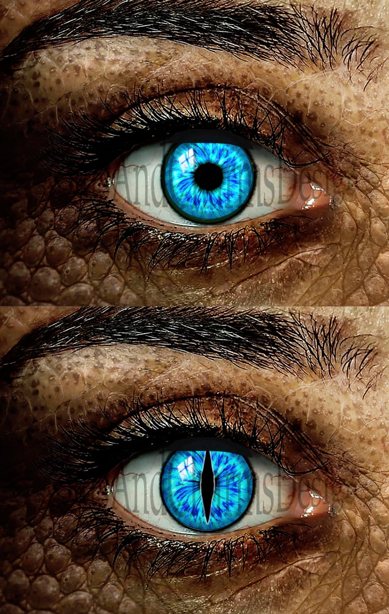 Ojos de cristal, Ojos de dragón, Ojos fantasía, Steampunk, Ojos reptilianos, Ojos de gato, Ojos humanos, Hecho a mano, Alta calidad DE146 imagen 6