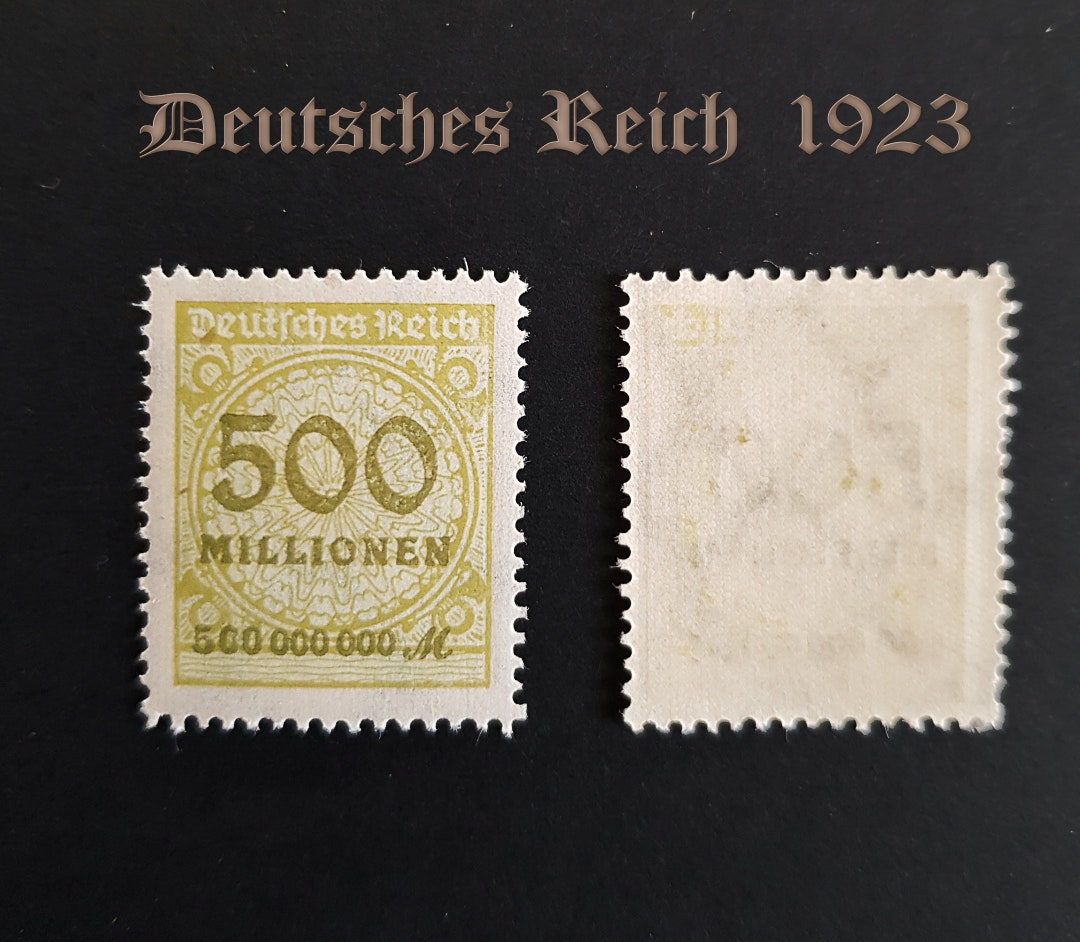 German Empire Stamp Deutsches Reich 1923 500 Million Marks MI324 Unused