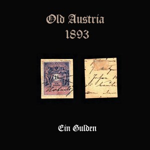 Austria - 1893 - 1 stamp - 1 Gulden - used paper