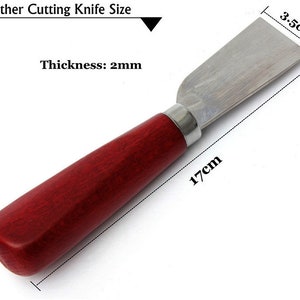 Stainless Steel Leather Cutting and Skiving Knife image 1