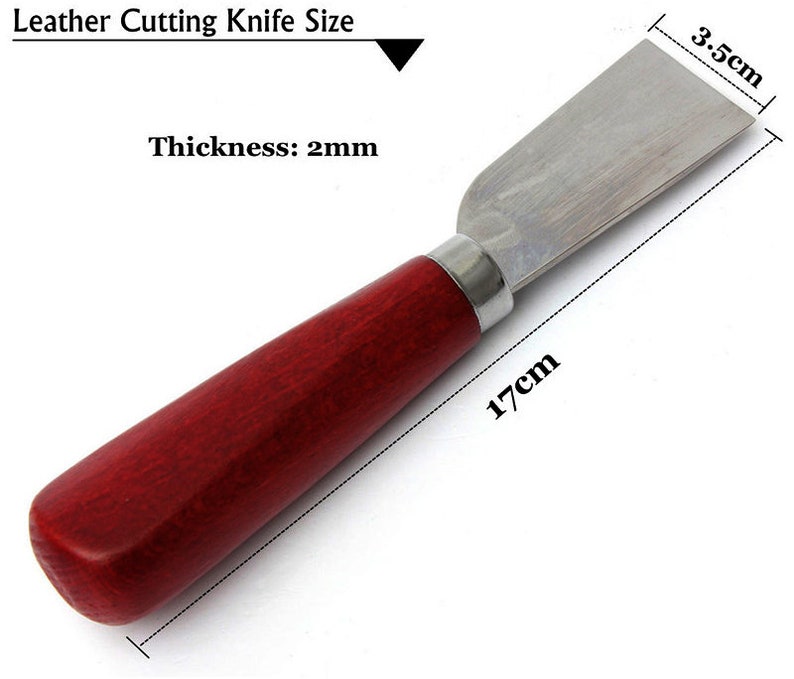 Stainless Steel Leather Cutting and Skiving Knife image 1