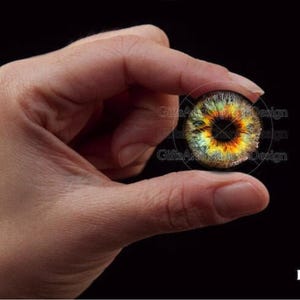 Glass Eyes, Dragon Eyes, Fantasy Eyes, Steampunk, Reptilian Eyes, Cat eyes, Human Eyes, Handmade, High Quality, High-end Cabochons HE251