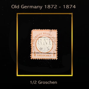 1872 - 1874 - German Empire - Old Germany  1 Stamp,  - 1/2 Groschen - Used  - Rare