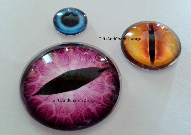High-end Cabochons DE103 Reptilian Eyes Dragon Eyes Steampunk Glass Eyes Fantasy Eyes Handmade Cat eyes High Quality Human Eyes