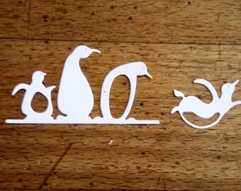 2-teilig Holz 1 Dekoration Zoo Pinguin