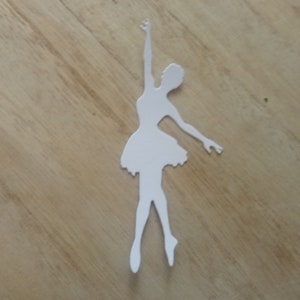 Ballerina dancing - die-cut parts - 220g - cardboard - card decoration - card topper - scrapbooking - color choice - 01 - invitation cards - children's birthday