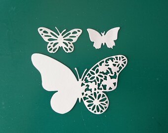 Schmetterlinge-3teilig-Set-Stanzteile-Tonkarton-Tonpapier-130g-220g-Kartenschmuck-Scrapbooking-Farbwahl-Tischdeko-Geschenkkarte-Grußkarte