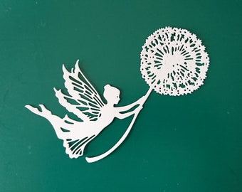 Fee-Löwenzahn-Stanzteile-Pusteblume-Tonpapier-Tonkarton-Kartenschmuck-Scrapbooking-Farbwahl-130g-220g-basteln-Geschenkkarte-Farbelwesen