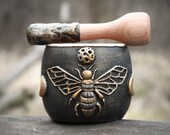 Bee witch mortar and pestle small