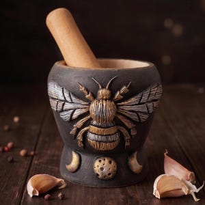 Bee witch mortar and pestle