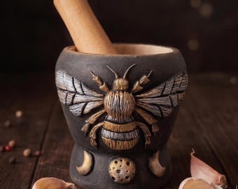 Bee witch mortar and pestle