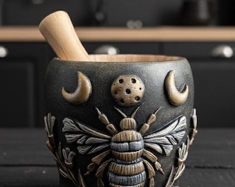 Bee witch mortar and pestle