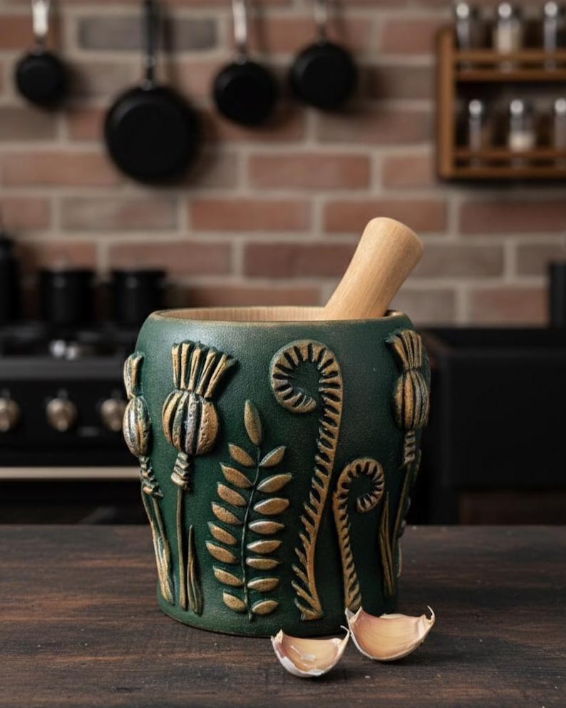 Forest Witch Mortar and Pestle