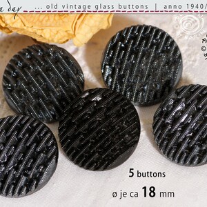 Boutons De Col Anciens Cabochon Pâte De Verre Verte Avec étoile Strass - Paire, Occasion Excellent état