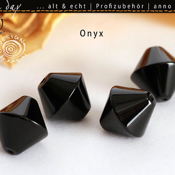 Nr 677 | 4 alte Onyx Doppelkegel anno 1960/70 | feines Profi-Zubehör aus alter Manufaktur | 1A Qualität