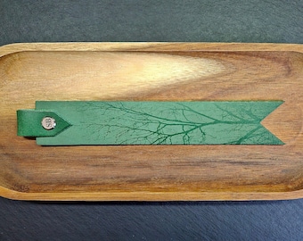 Leather Bookmark | Tree Illustration | Leather Gift - Illustrated Collection