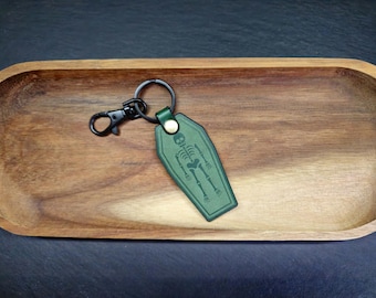 Coffin Keyring - Halloween keyring - Key Fob - Boo Basket Gift