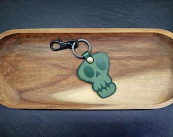 Skull Keyring - Halloween keyring - Key Fob - Boo Basket Gift