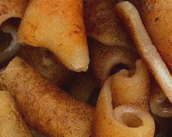 Ponmo Ijebu lavado y secado