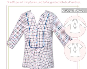 Papierschnittmuster lillesol und pelle - Kinder No.14 Evita-Bluse