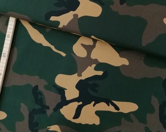 Baumwolle Camouflage grün, braun