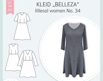 Papierschnittmuster lillesol und pelle - women No. 34 Kleid Belleza