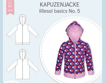 Papierschnittmuster lillesol und pelle - Kinder No.5 Kapuzenjacke