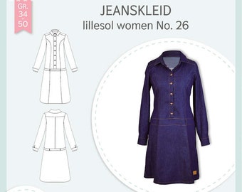 Paper pattern lillesol and pelle - women No. 26 denim dress