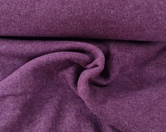 Walk, Walkloden Naomi melange "boiled wool" - purple 1646 - Swafing