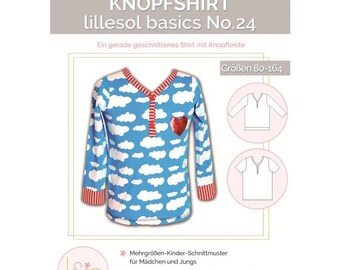 Papierschnittmuster lillesol und pelle - Kinder No.24 - Knopfshirt