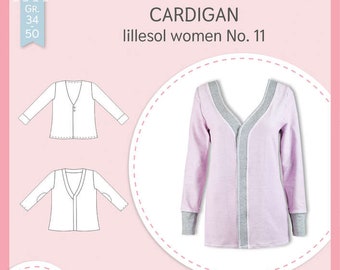 Paper pattern lillesol and pelle - women No. 11 cardigans