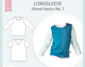 Papierschnittmuster lillesol und pelle - Kinder No.1 Longsleeve