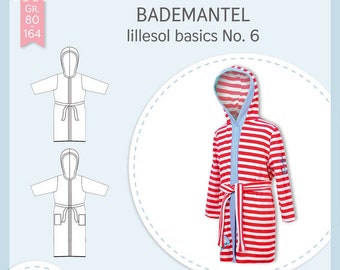 Paper pattern lillesol and pelle - children's No.6 bathrobe