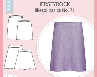 Paper pattern lillesol and pelle - children's No.71 jersey skirt