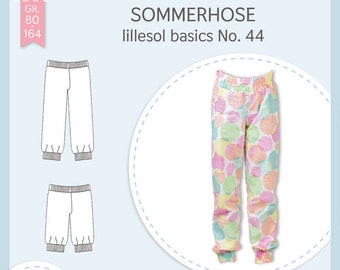 Paper pattern lillesol and pelle - children's No.44 summer trousers