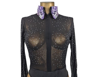 Midnight Shimmer - Western Show Shirt